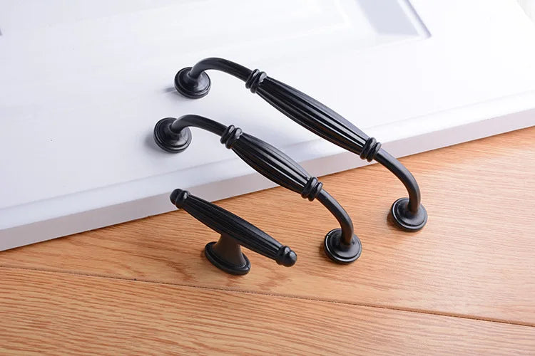 Decorex360 10 Pack Black Door and Drawer Pulls Modern and Classic Cabinet Handles